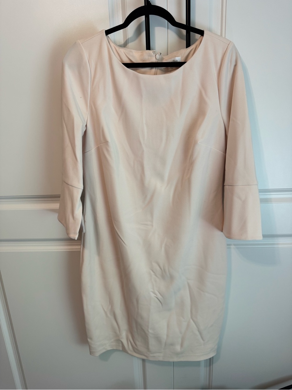 Calvin Klein Light Pink Long-Sleeve Sheath Dress